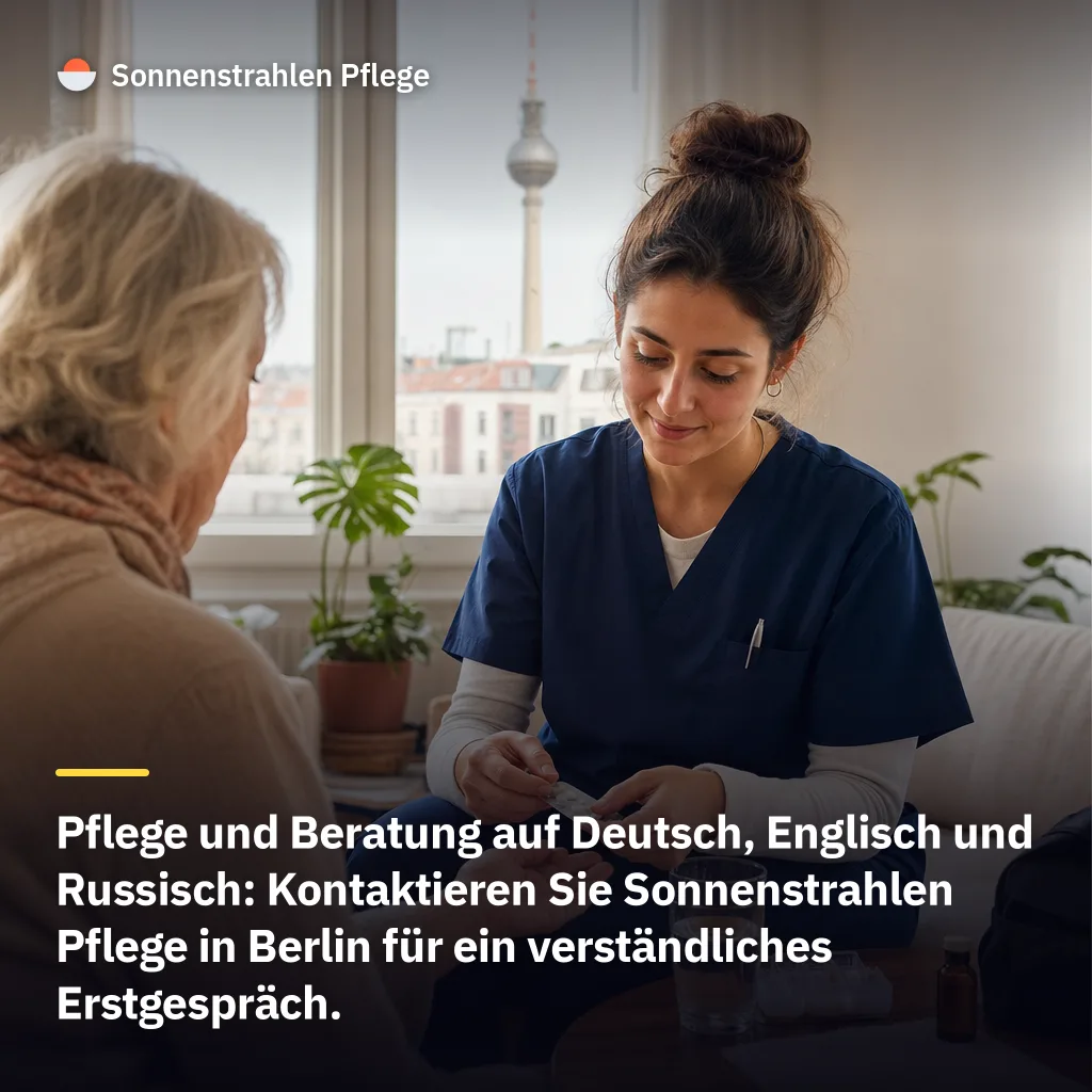 3 Sprachen vermeiden Missverständnisse bei der Pflege