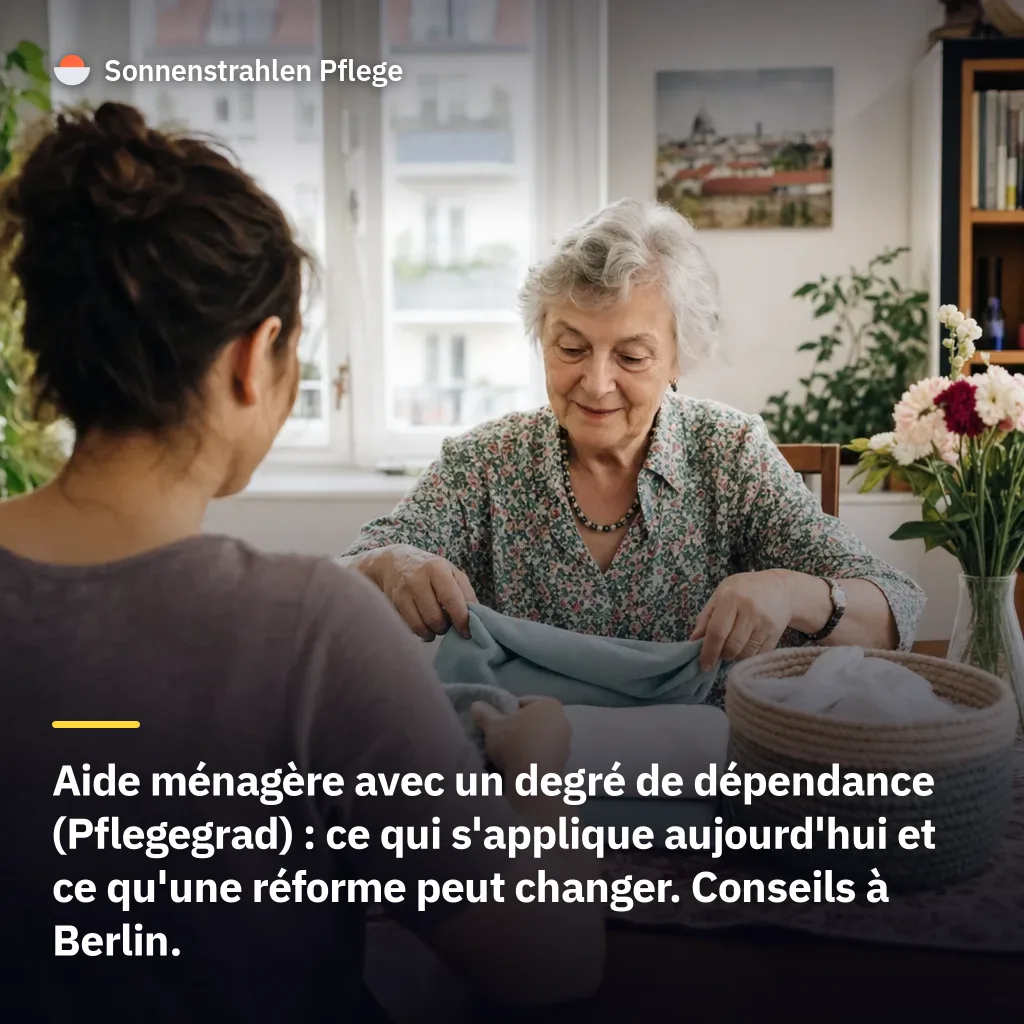 Réforme des soins : que deviennent les aides ménagères pour les personnes ayant un degré de dépendance ?