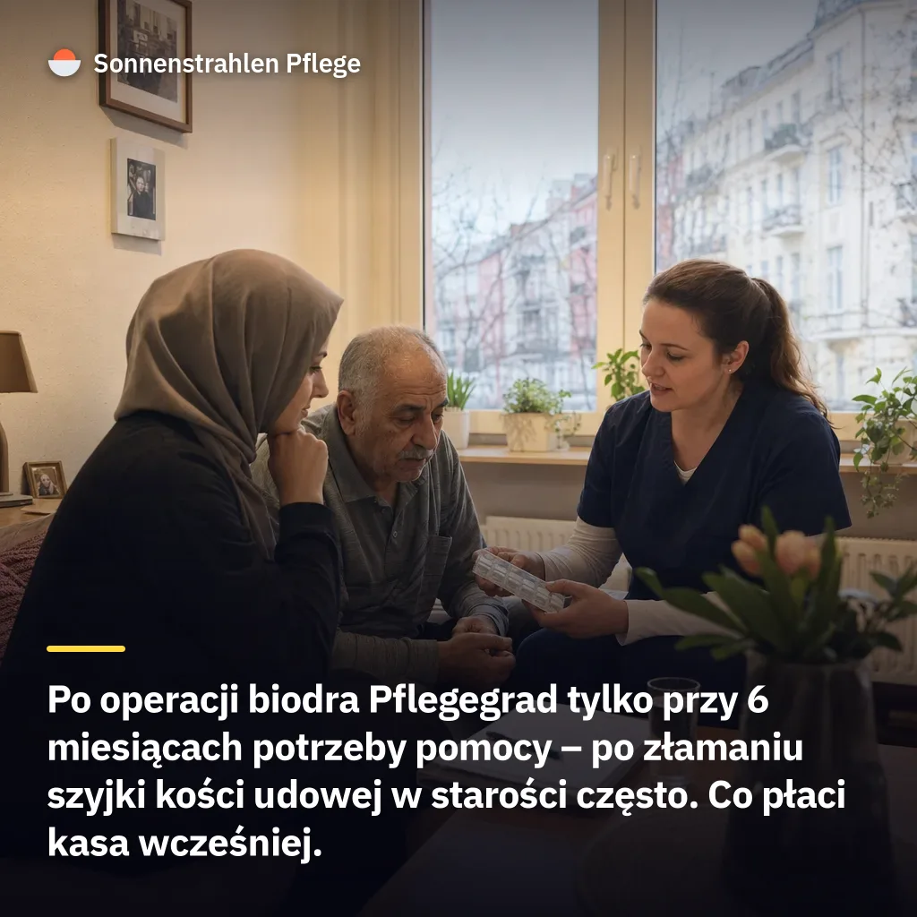 6 miesięcy potrzeby pomocy przesądza – kiedy po operacji biodra przysługuje Pflegegrad