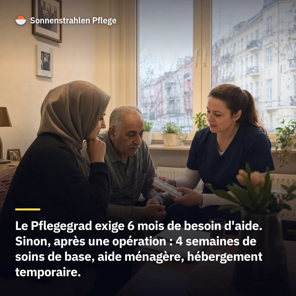 6 mois décisifs – quand une opération donne droit à un degré de dépendance (Pflegegrad)