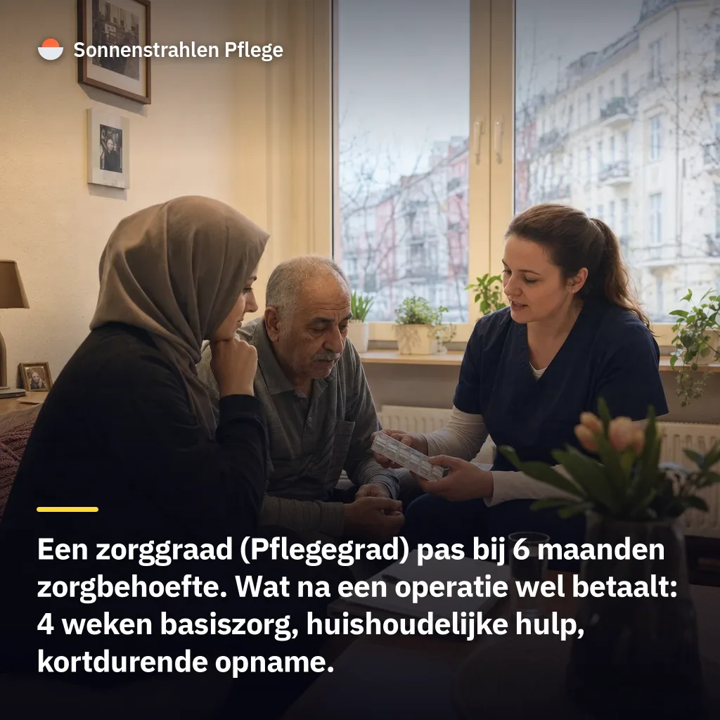 6 maanden zijn beslissend – wanneer u na een operatie een zorggraad (Pflegegrad) krijgt