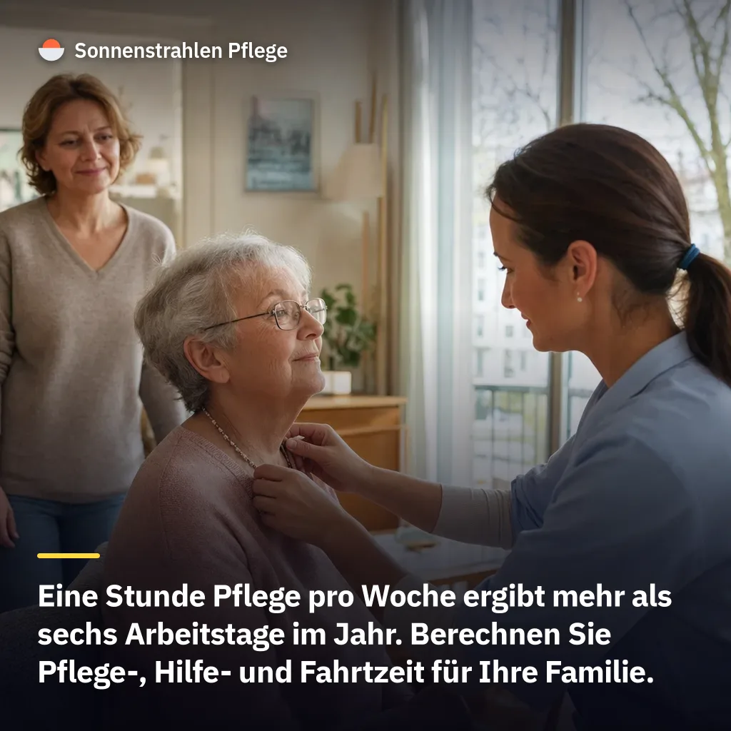 6 Arbeitstage Pflege entstehen schon aus einer Stunde pro Woche