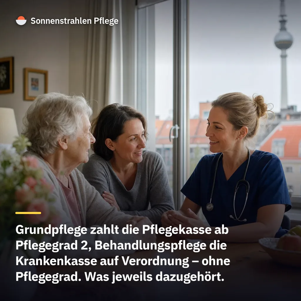 2 Kassen, 2 Töpfe – der Unterschied zwischen Grundpflege und Behandlungspflege