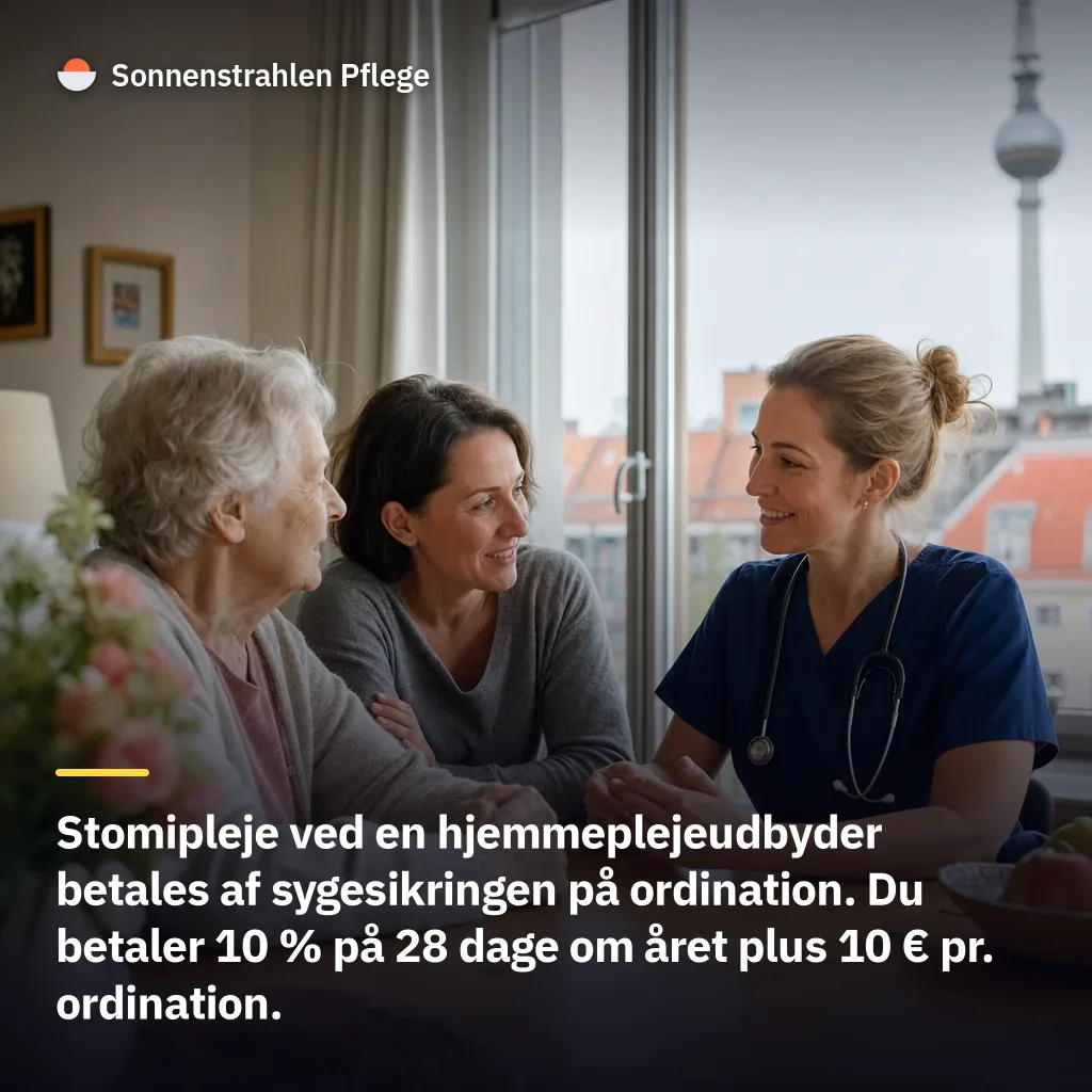 28 dages egenbetaling om året, derefter betaler kassen alene – det koster stomipleje ved en hjemmeplejeudbyder