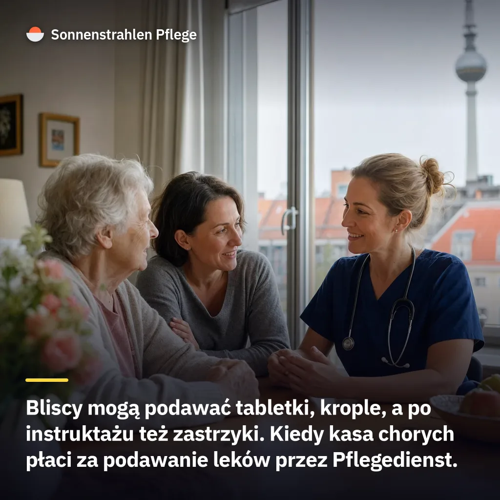 Bliscy mogą podawać leki – a kasa chorych wręcz na to liczy
