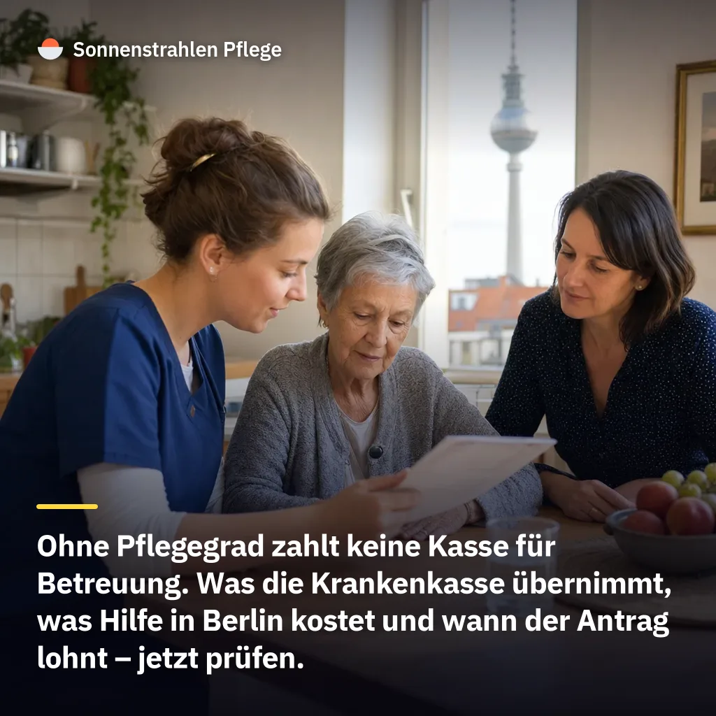 Erst ab Pflegegrad 1 gibt es 131 € für Betreuung – so finden Sie ohne Pflegegrad Hilfe zu Hause
