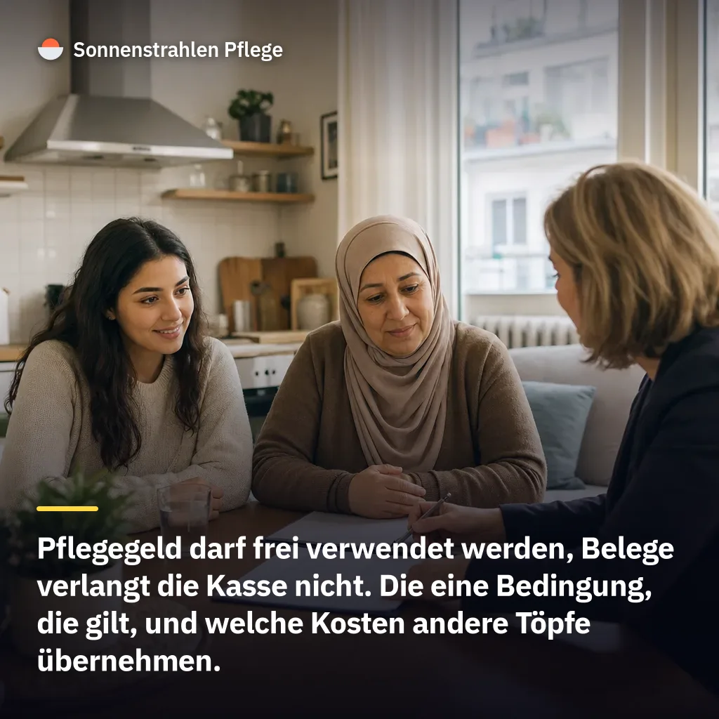 347 € bis 990 € ohne einen Beleg – wofür das Pflegegeld da ist und wo die Grenze liegt