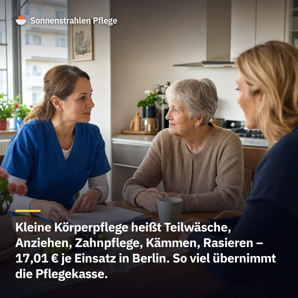 17,01 € je Einsatz – was die kleine Grundpflege beinhaltet und was nicht