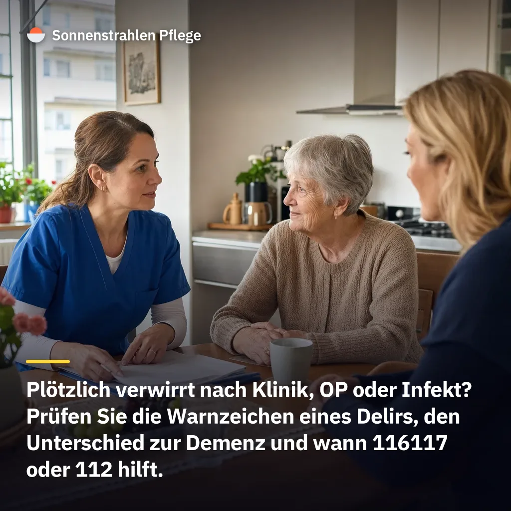 3 häufige Auslöser machen ältere Menschen plötzlich verwirrt – wie Sie ein Delir erkennen und was zu Hause hilft
