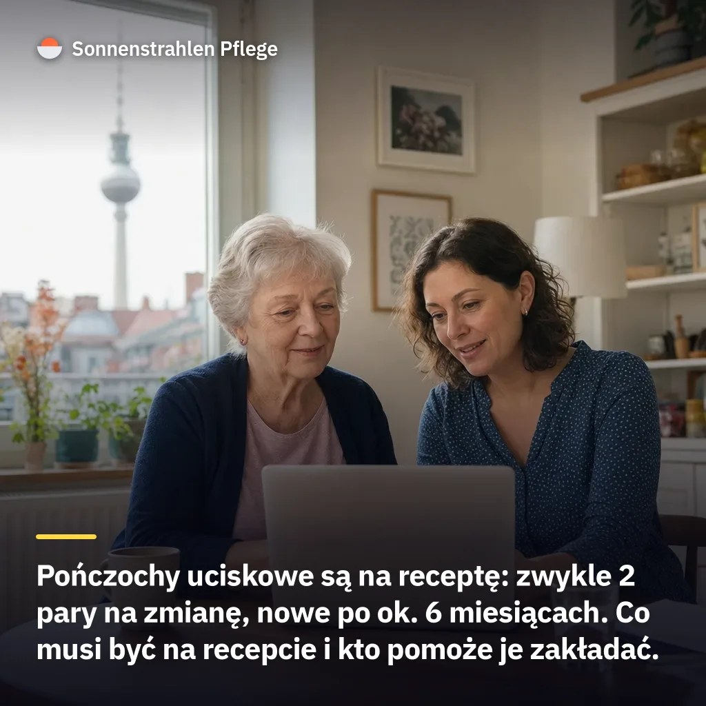 2 pary na zmianę opłaca kasa chorych – jak dostać pończochy uciskowe na receptę