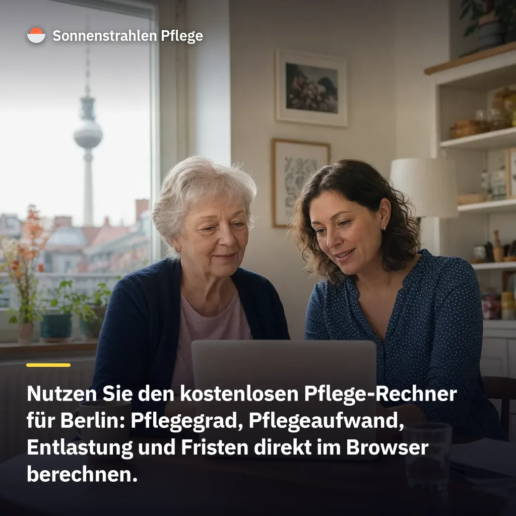 Pflege im Alltag: Mit dem Pflege-Rechner Überblick gewinnen