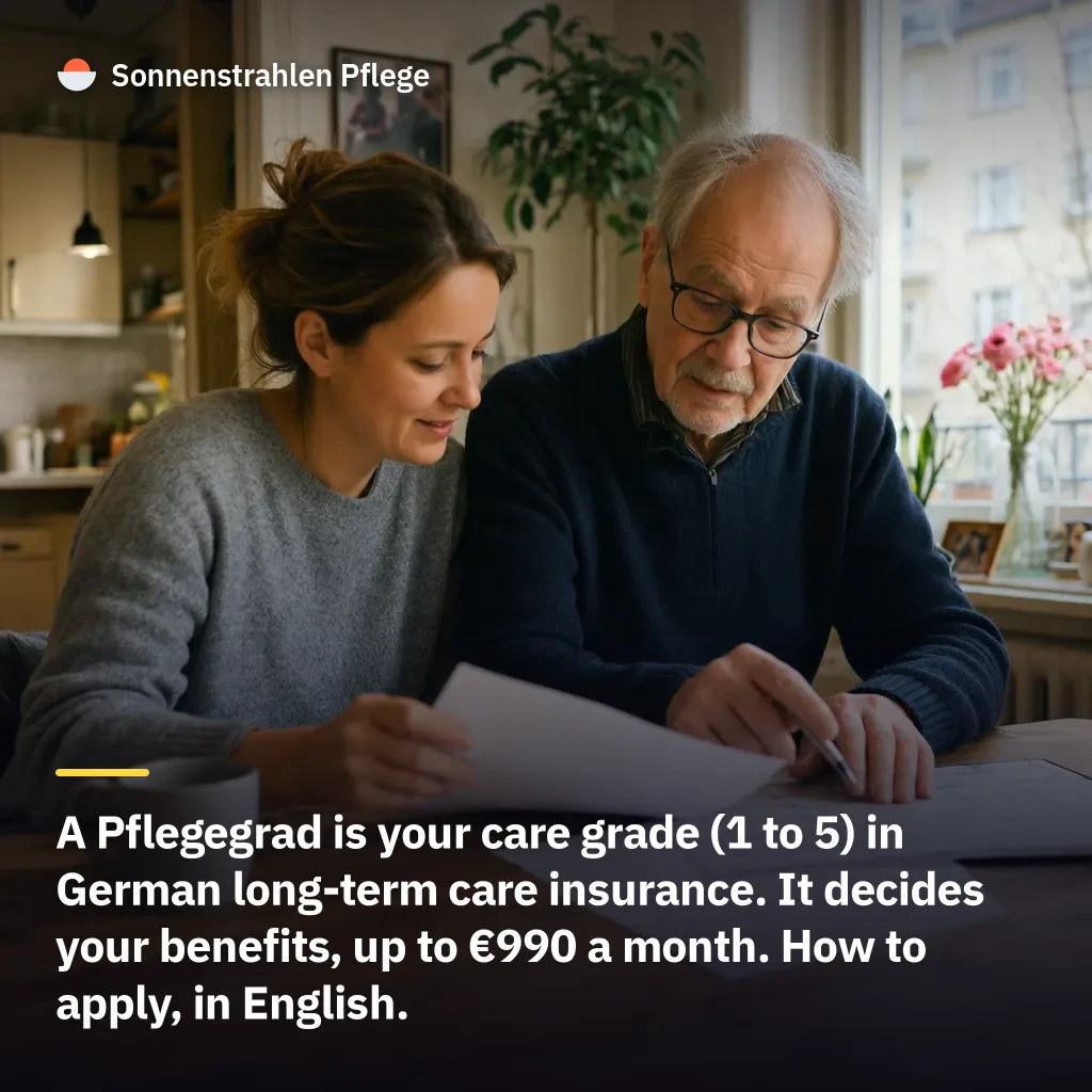 Up to €990 a month: what a Pflegegrad is and how to get one in Germany
