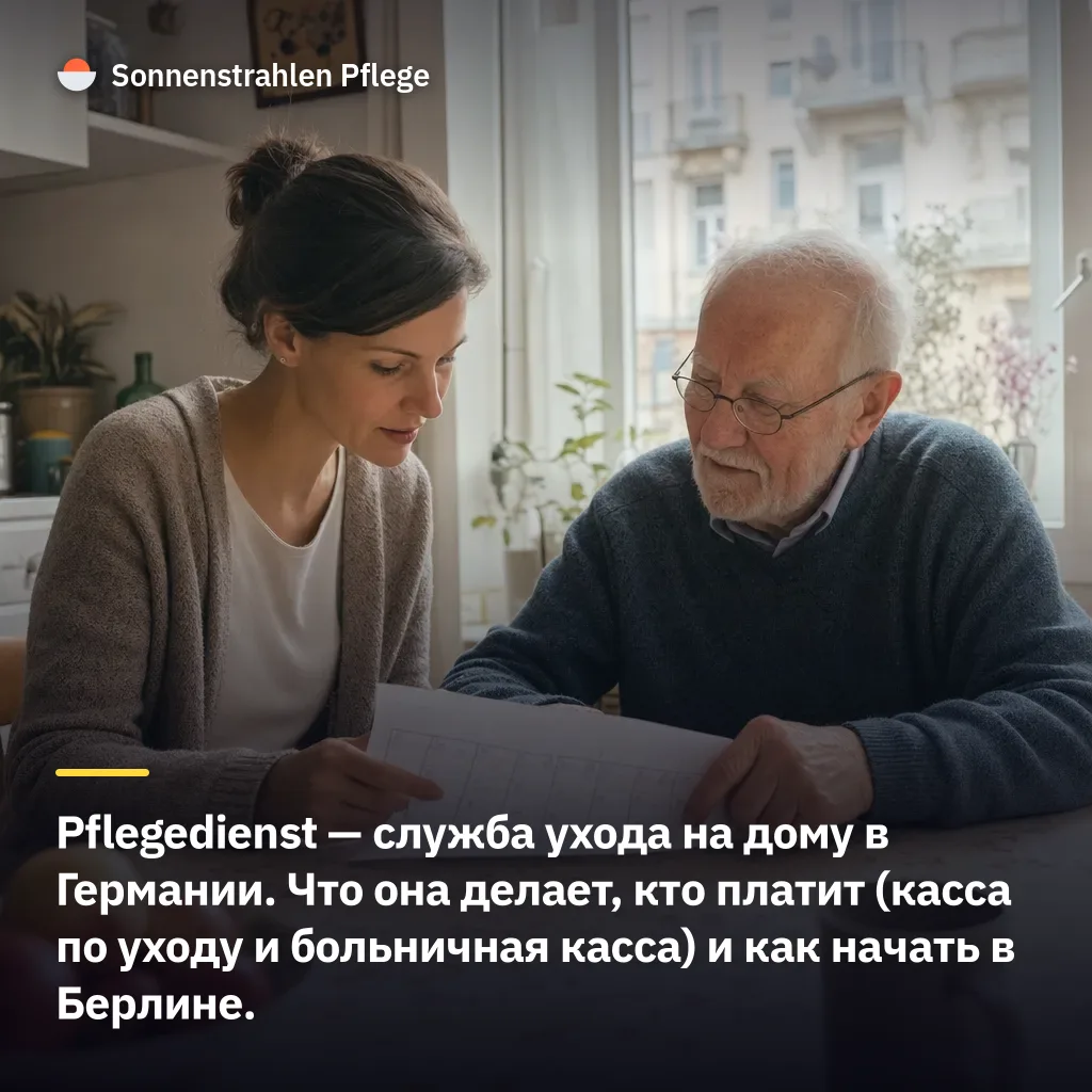 До 2299 евро в месяц на уход — что такое Pflegedienst и кто его оплачивает