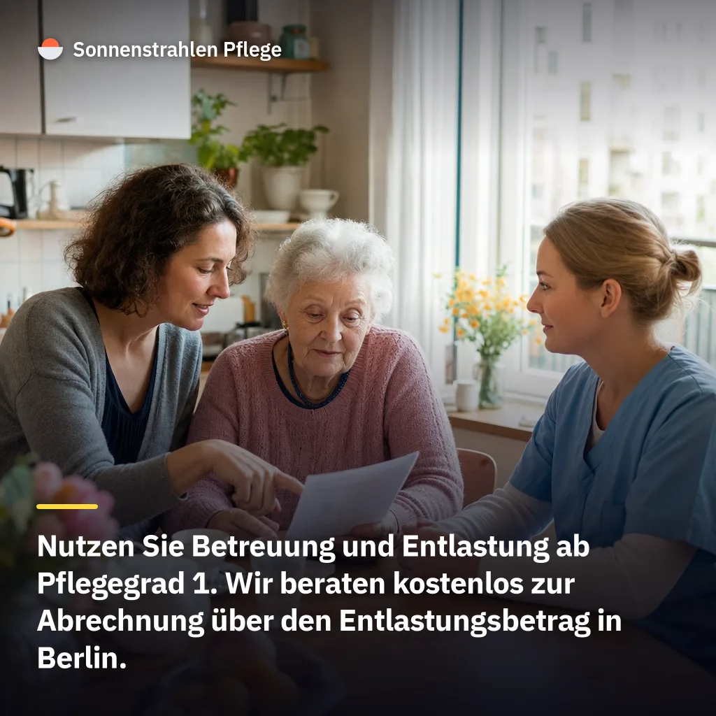 Mit Pflegegrad 1 kann Betreuung über den Entlastungsbetrag abgerechnet werden