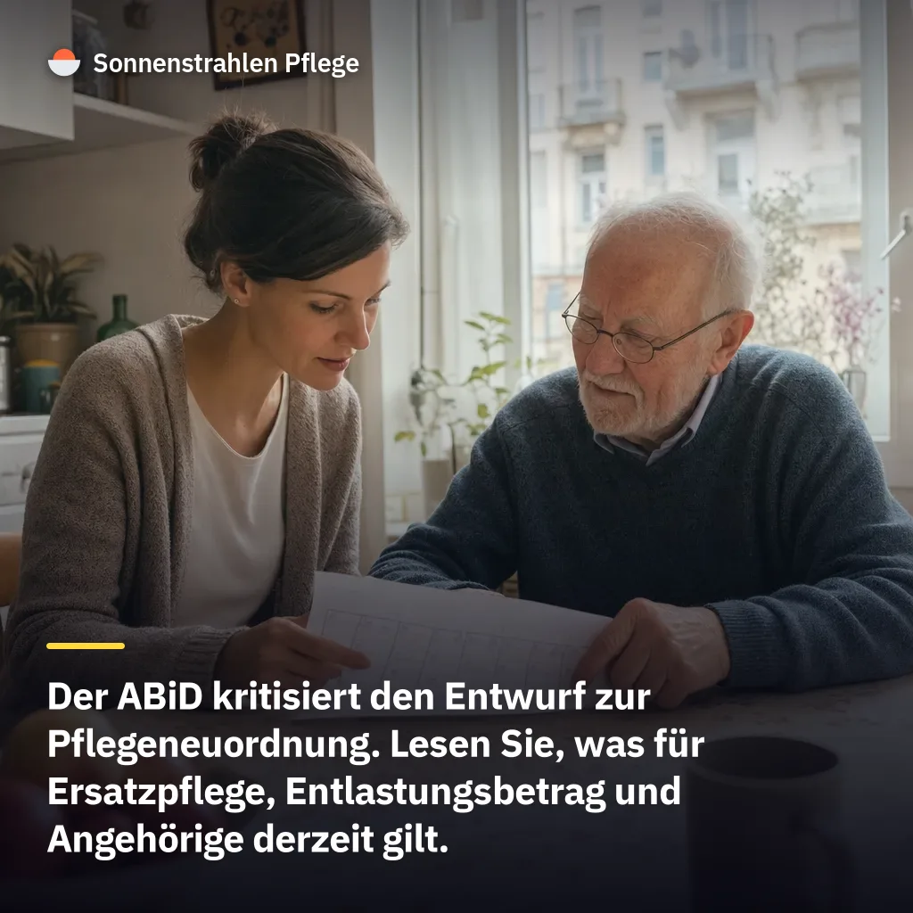 Flexible Ersatzpflege könnte für Angehörige eingeschränkt werden