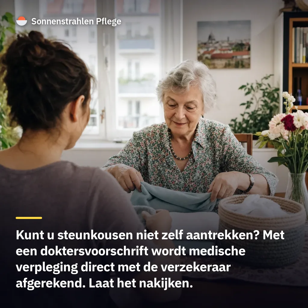 Steunkousen tellen pas met een doktersvoorschrift als medische verpleging thuis